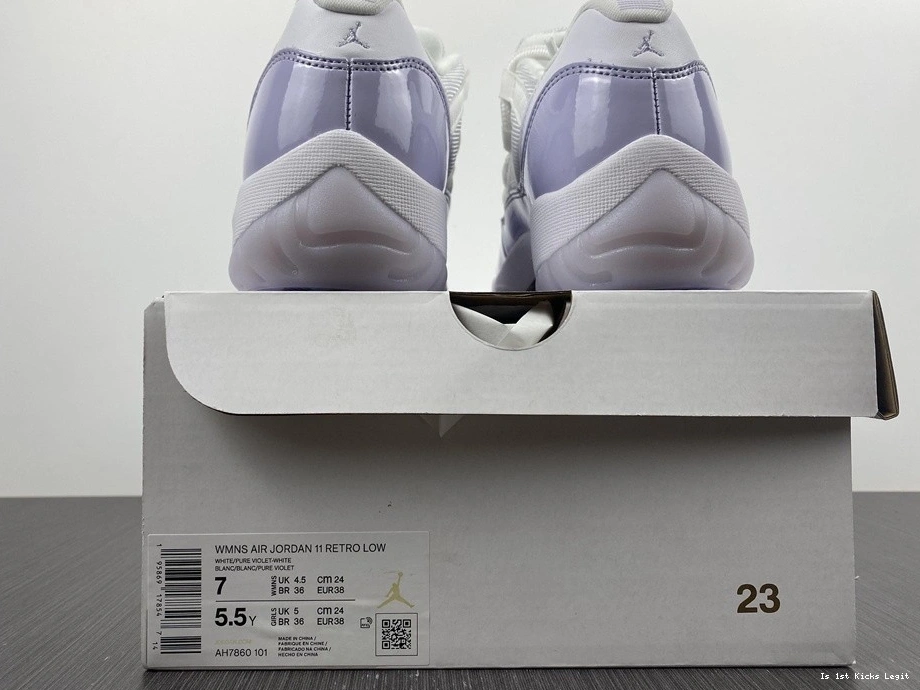 Low AH7860-101 “Pure Violet” Jordan Air 11 0517
